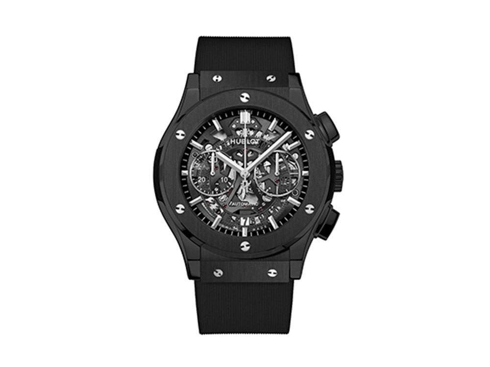 HUBLOT クロコ×ラバー　黒　アエロフュージョン アエロフュージョン クロノグラフ ブラックマジック | 525.CM.0170.RX