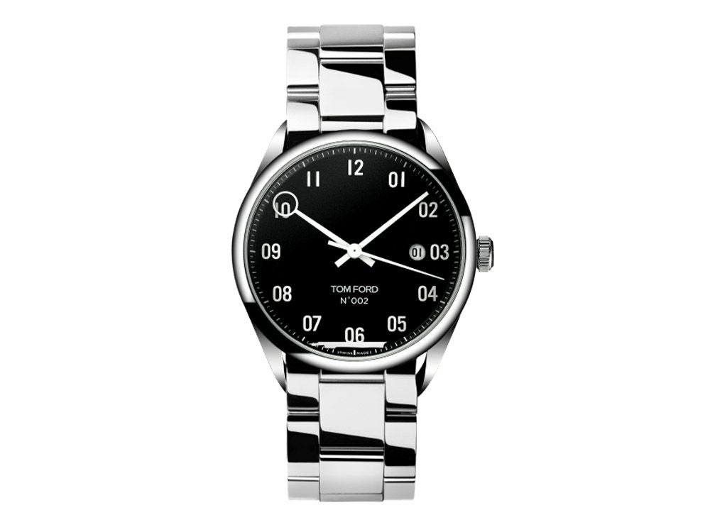TOMFORD 002 本 N.002 ブラックダイアル ポリッシュド SS 40mm | N.002 | 岡山の正規