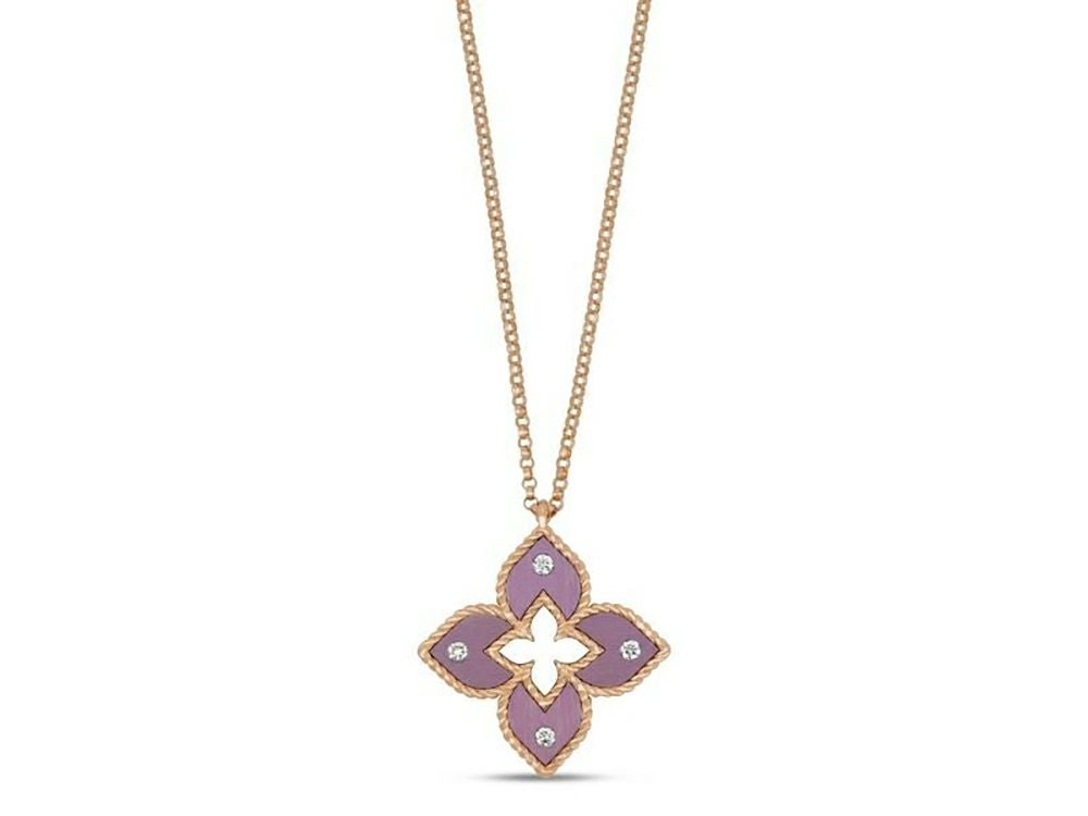 PRINCESS FLOWER ダイヤモンド、ロードナイト | ネックレス | 岡山の