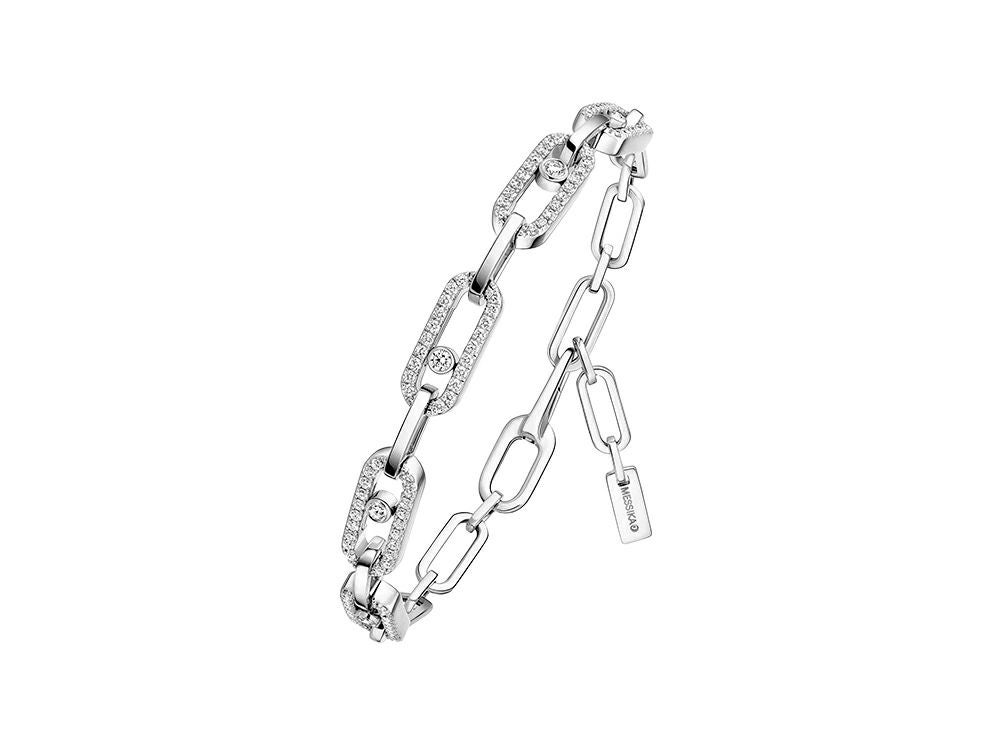 ムーヴ リンク》マルチ ダイヤモンド ブレスレット | Bracelet | 岡山